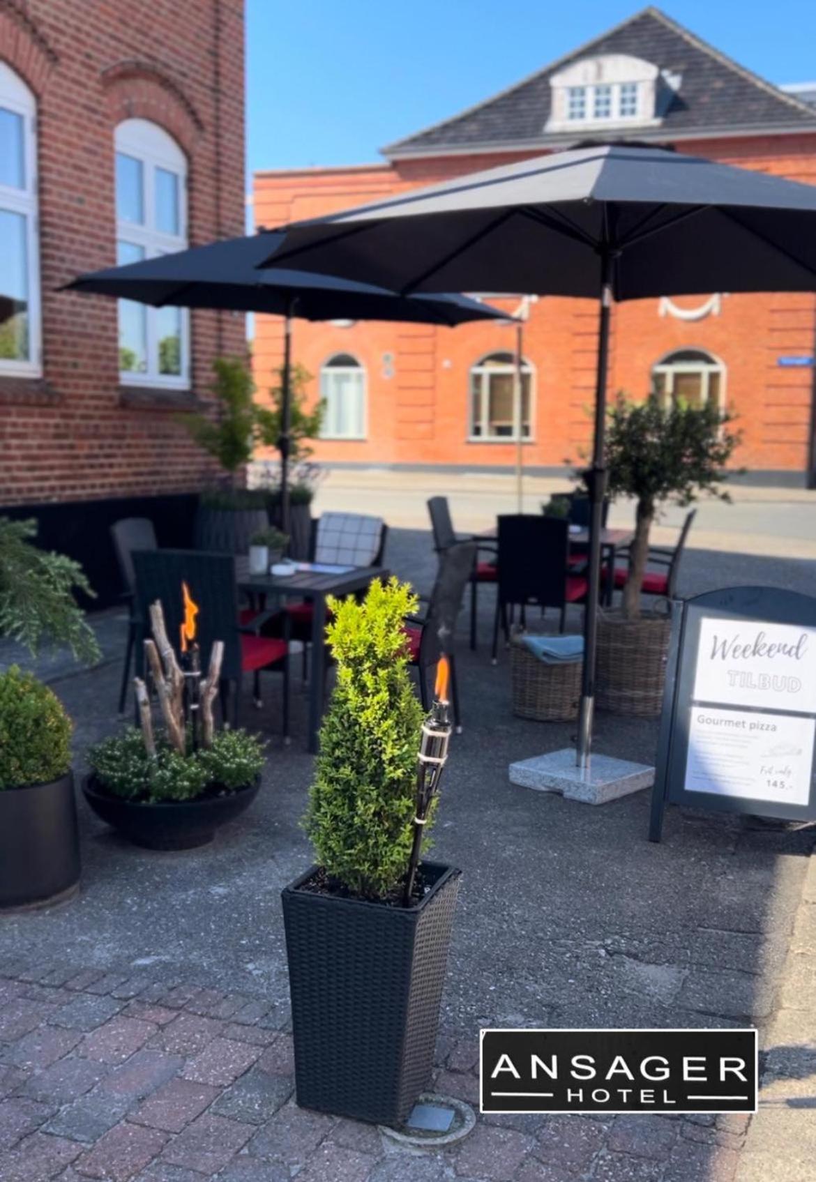 Ansager Hotel Og Hytteby ภายนอก รูปภาพ
